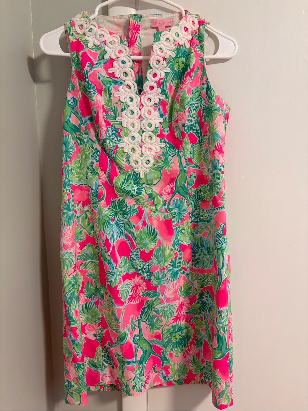 Lilly Pulitzer Pink & Green Shift Dress